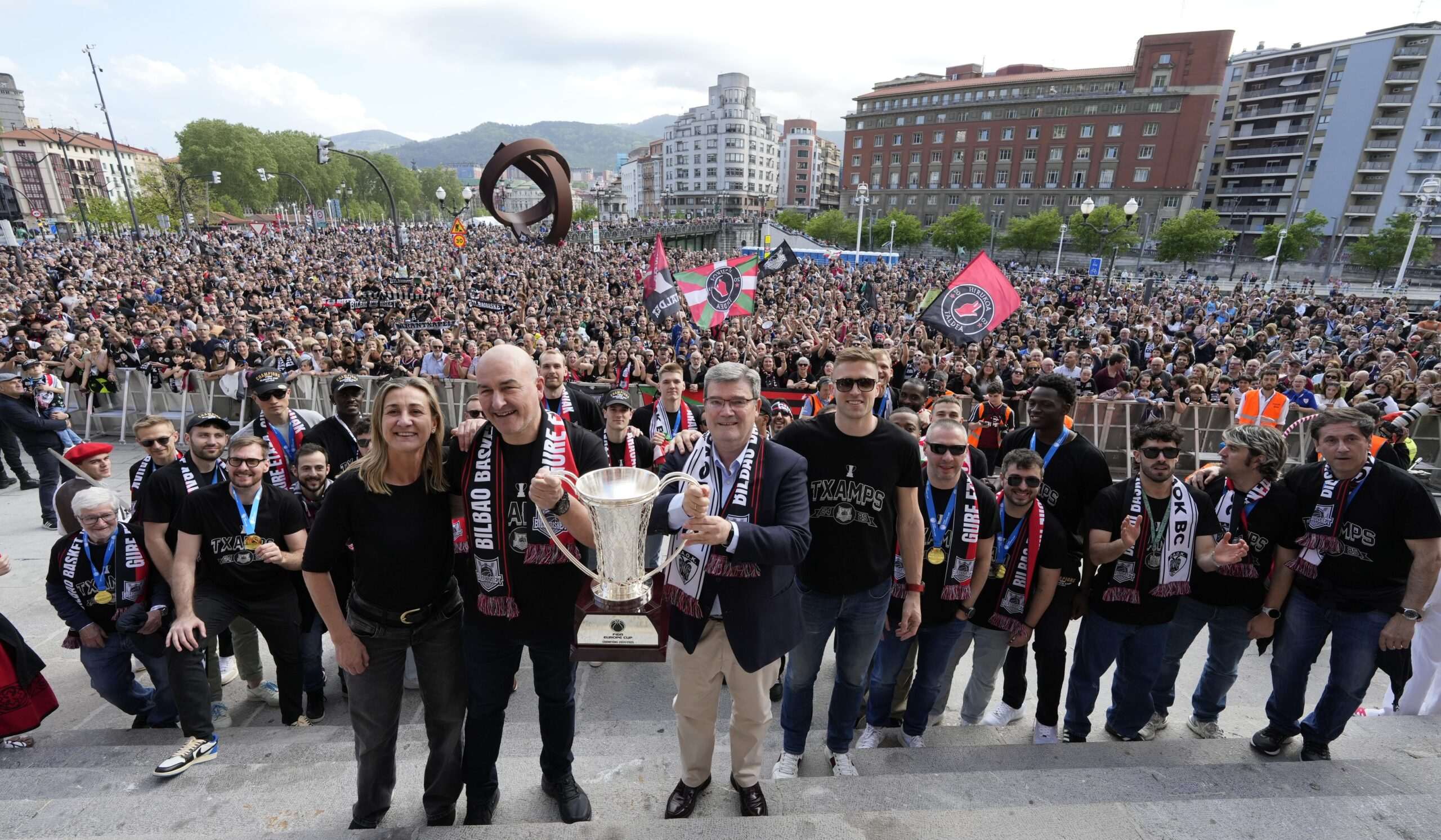 Celebración de los campeones en Bilbao