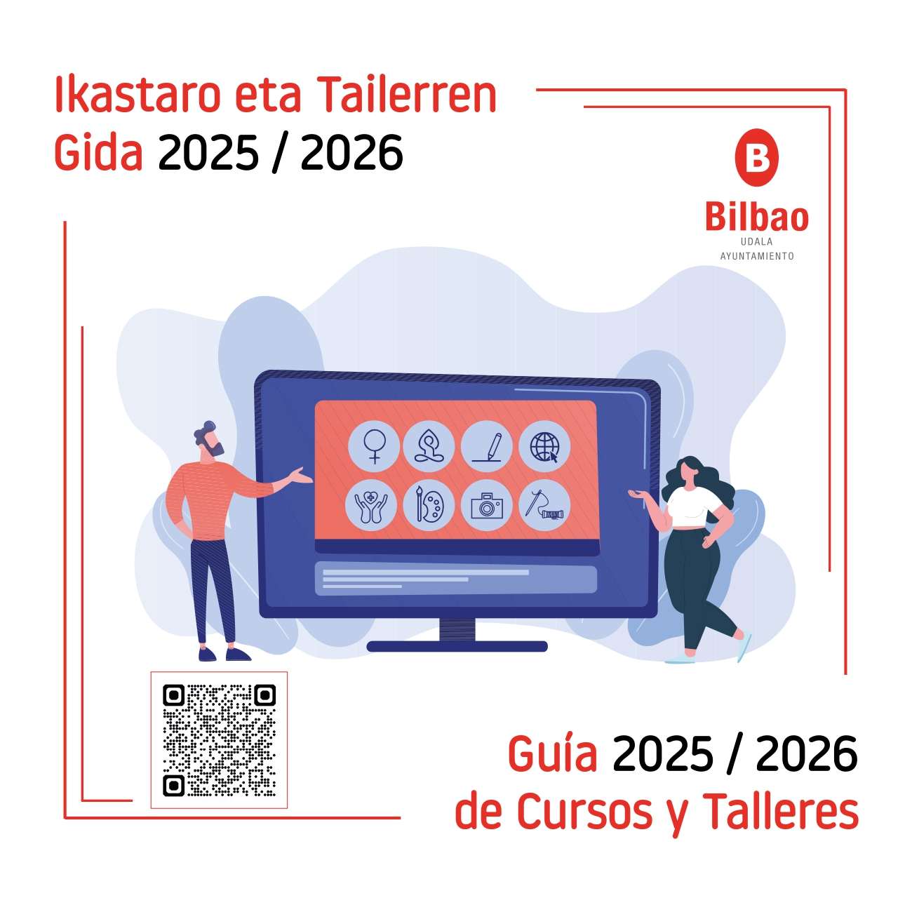 El Ayuntamiento de Bilbao ofrece 322 talleres municipales de cultura, igualdad, salud, ocio y deporte para el curso 2025-2026