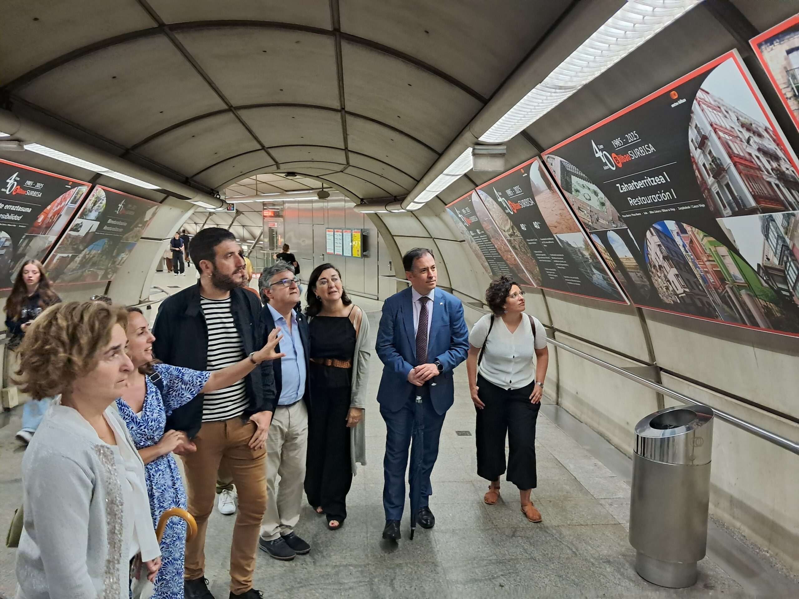 Surbisa celebra su 40 aniversario con una exposición en Metro Bilbao sobre sus actuaciones