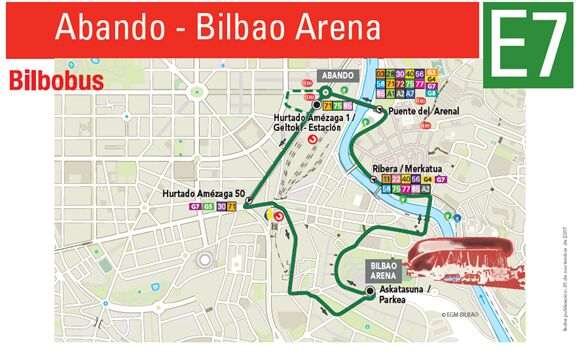 Bilbao ofrecerá un servicio de lanzadera el domingo, día 14, para el concierto de Sebastián Yatra