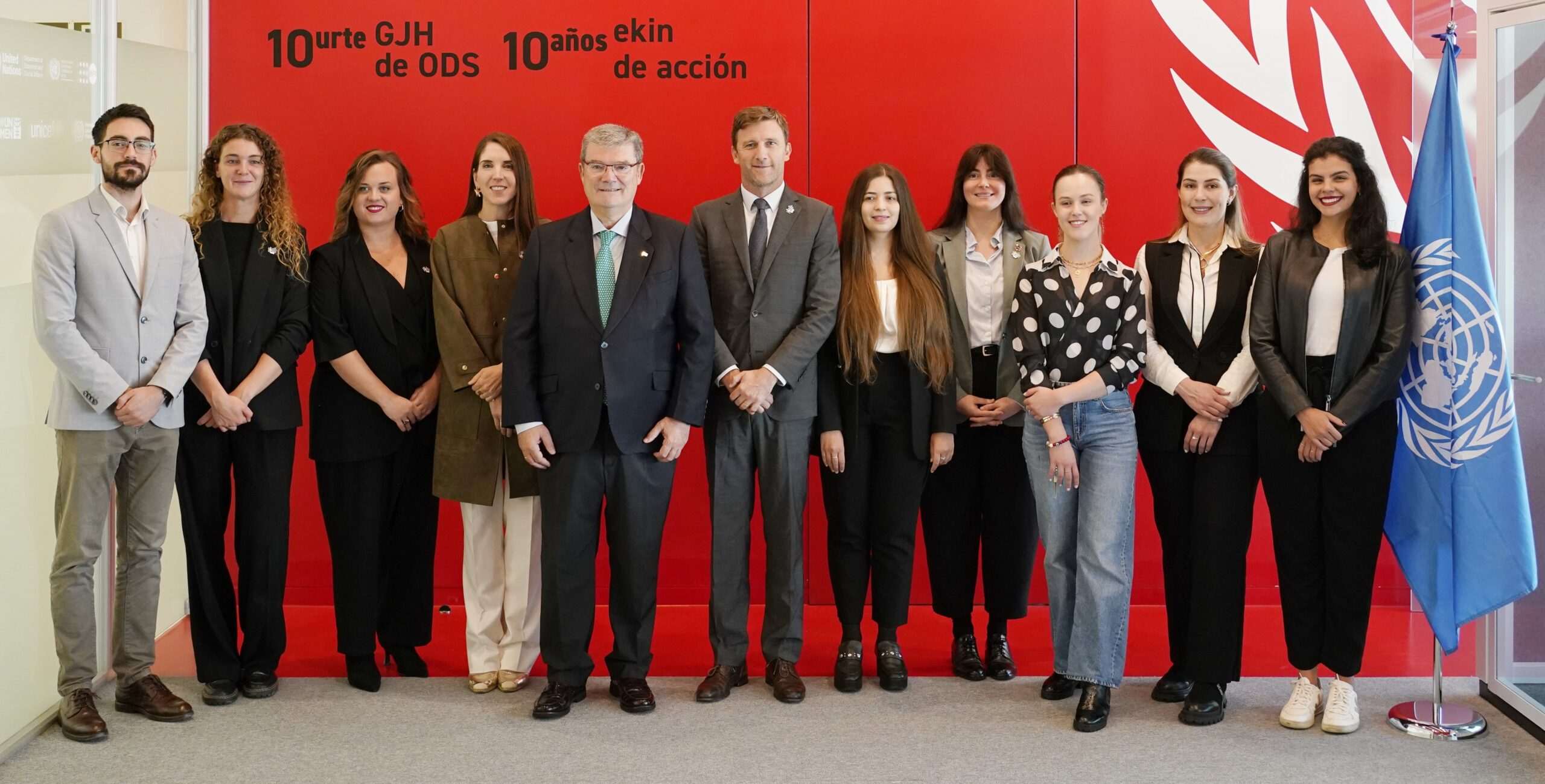 El alcalde de Bilbao visita la sede del Secretariado de la Coalición Local 2030 de Naciones Unidas por el décimo aniversario de la aprobación de los ODS