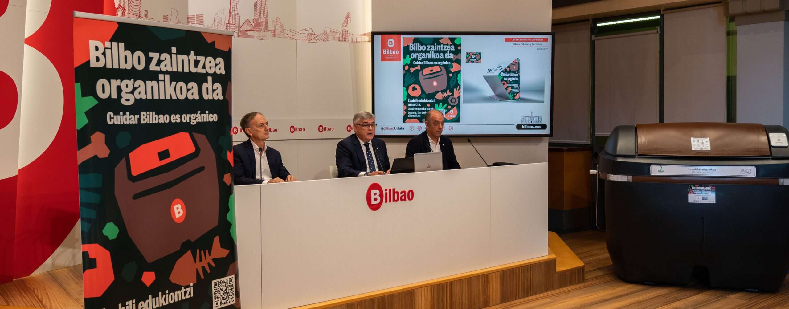 El Ayuntamiento de Bilbao lanza Bilborganik, un sistema de recogida de residuo orgánico más justo y responsable, con inscripción y seguimiento multicanal y bonificaciones fiscales