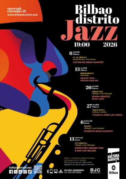 Bilbao se llena de jazz este febrero y marzo con la nueva edición de “Bilbao Distrito Jazz”