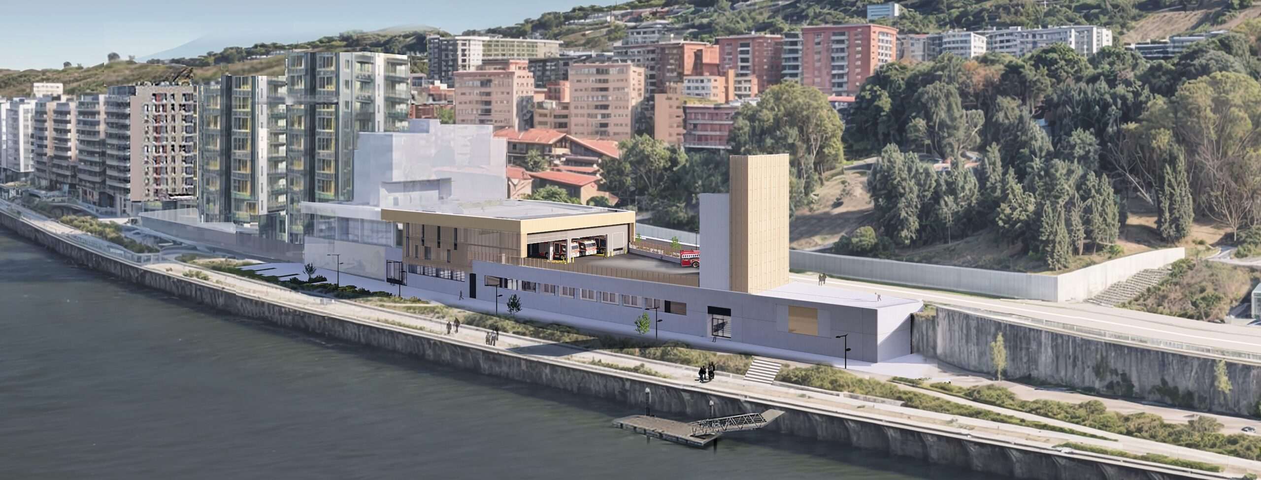 El Ayuntamiento de Bilbao comienza la construcción del nuevo parque de bomberos en Deusto, una instalación moderna y eficiente en una ubicación estratégica junto a la ría