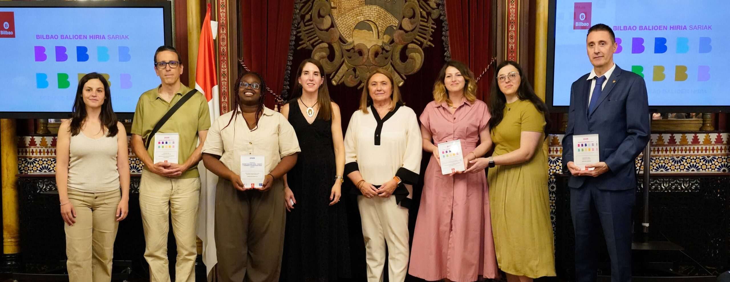 Los VIII Premios Bilbao Balioen Hiria reconocen a Euskrania, Centro San Luis y Logos Elkartea por su labor en el impulso de los valores