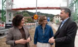 Mejoras en la Seguridad Vial en Bizkaia Nueva Pasarela Elevada y Ascensores en la N 634 en Amorebieta Etxano