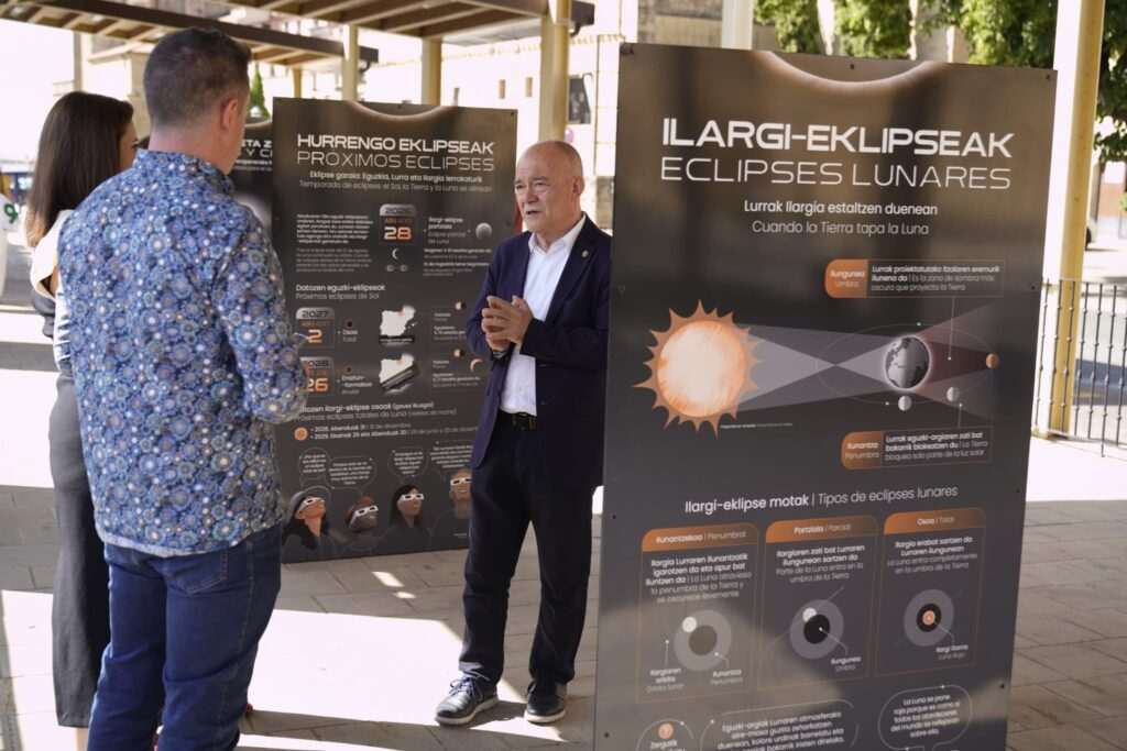 La exposición "El día de los dos atardeceres" sobre el eclipse total de Sol cierra su itinerancia en Laguardia tras recorrer Euskadi