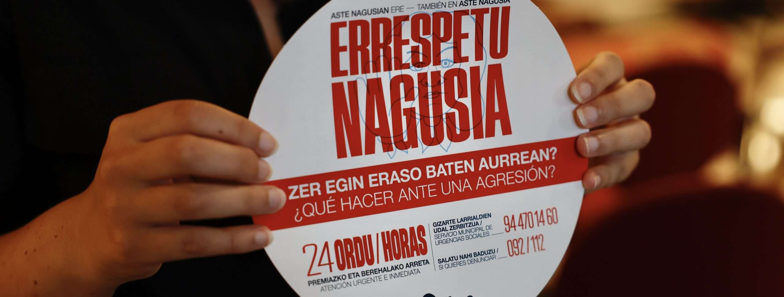 El Ayuntamiento de Bilbao activa la campaña Errespetu Nagusia para reforzar el respeto y la convivencia en Aste Nagusia