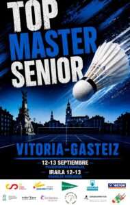 Más de un centenar de deportistas se dan cita en el Máster Sénior de bádminton en Vitoria Gasteiz este fin de semana