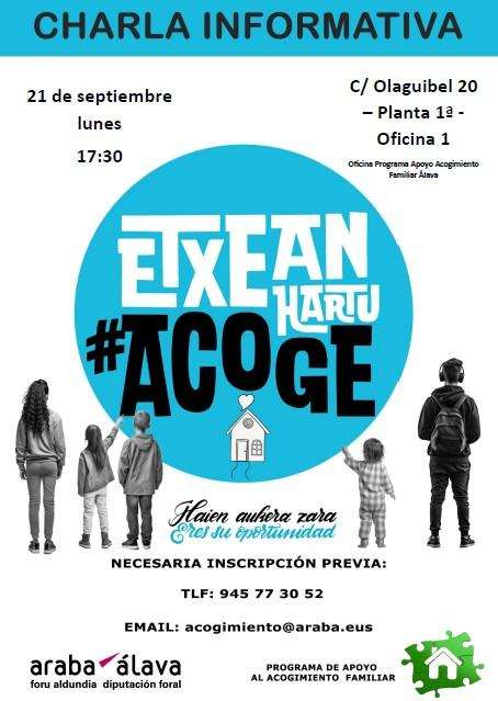 Charlas informativas sobre acogimiento familiar vuelven el lunes en Álava