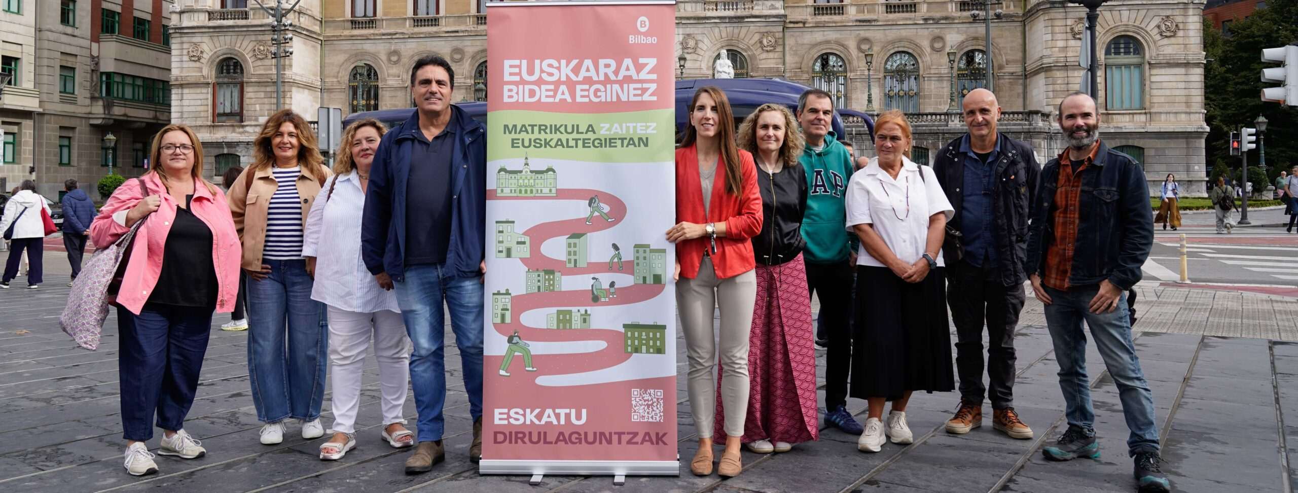 La campaña Euskara Bidea Eginez del Ayuntamiento de Bilbao anima a matricularse en los euskaltegis