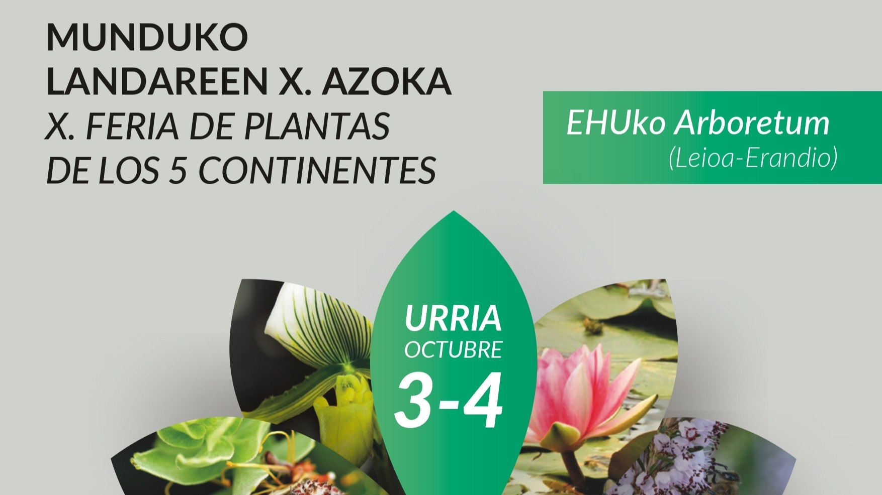 La X Feria de Plantas de los 5 Continentes: 51 Expositores Destacan en el Arboretum de EHU