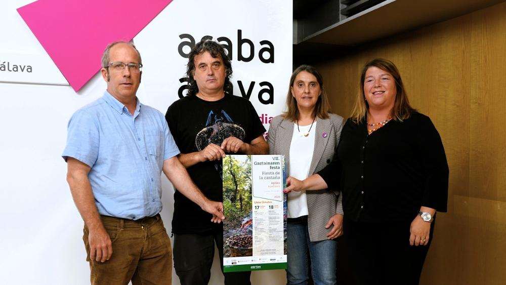 La fiesta de la castaña de Apellaniz rinde homenaje al fruto emblemático del otoño en Álava