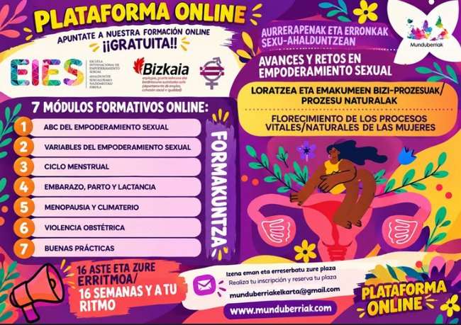 Cartel de la plataforma EIES en castellano