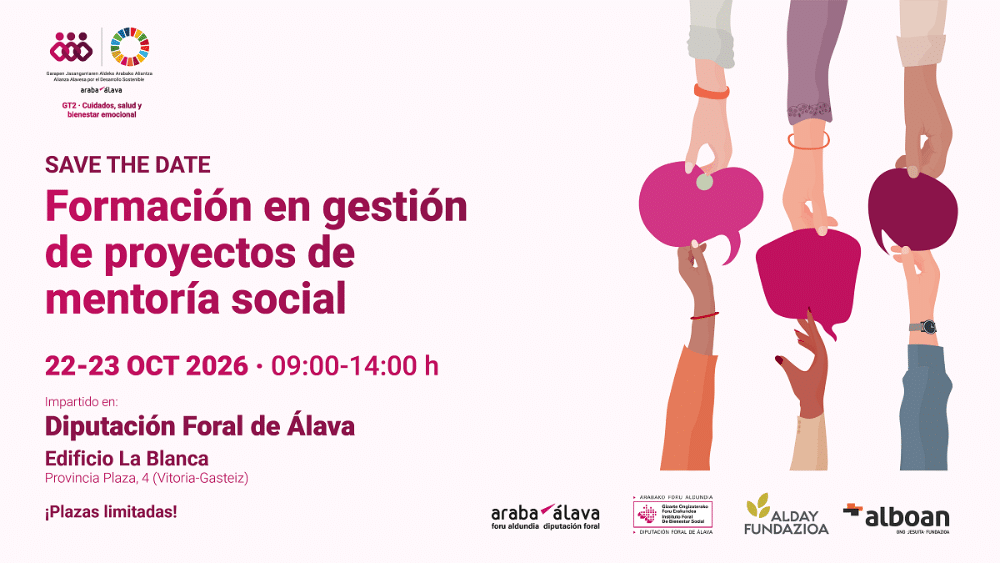 La Diputación Foral de Álava lanza una formación en gestión de proyectos de mentoría social