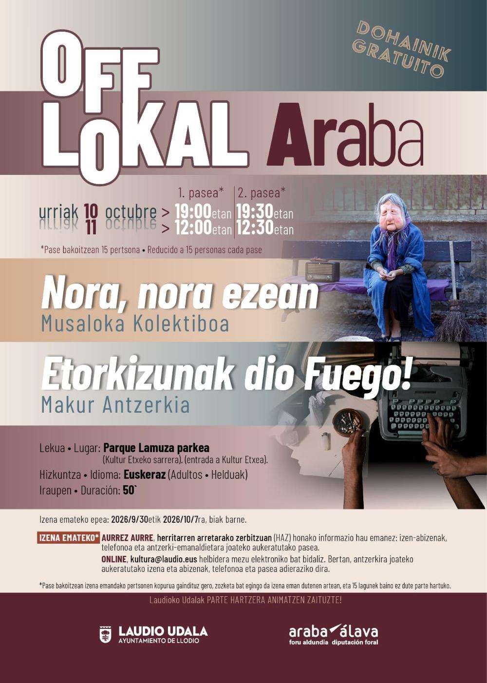 Off Lokal Araba impulsa las artes escénicas de pequeño formato en localidades alavesas