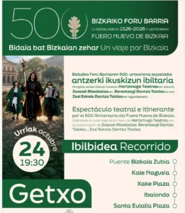 La Diputación Foral de Bizkaia y las Juntas Generales presentan “Foru Bizia”, un espectáculo teatral itinerante para celebrar el 500 aniversario del Fuero Nuevos en