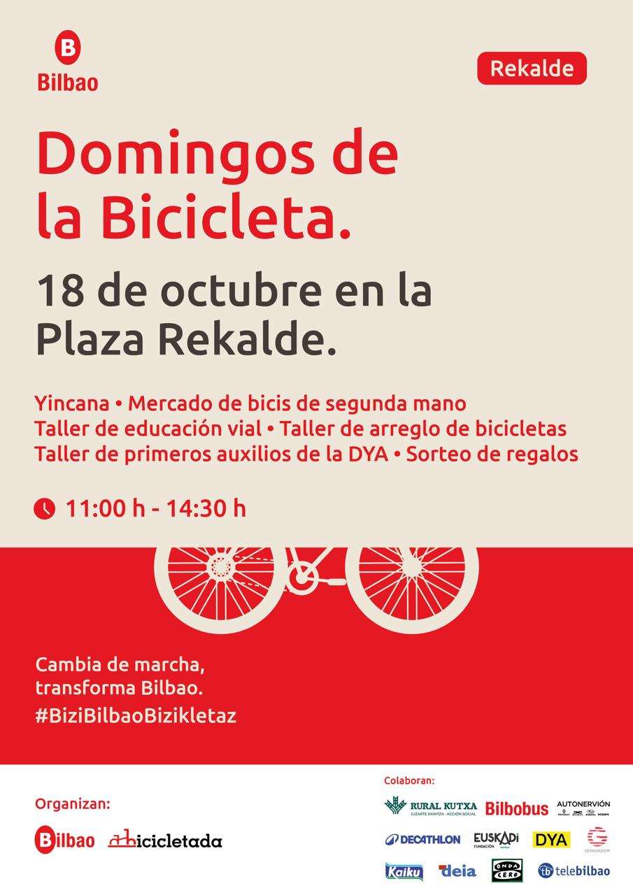 Los domingos de la bicicleta se instalan en Rekalde para fomentar la movilidad activa